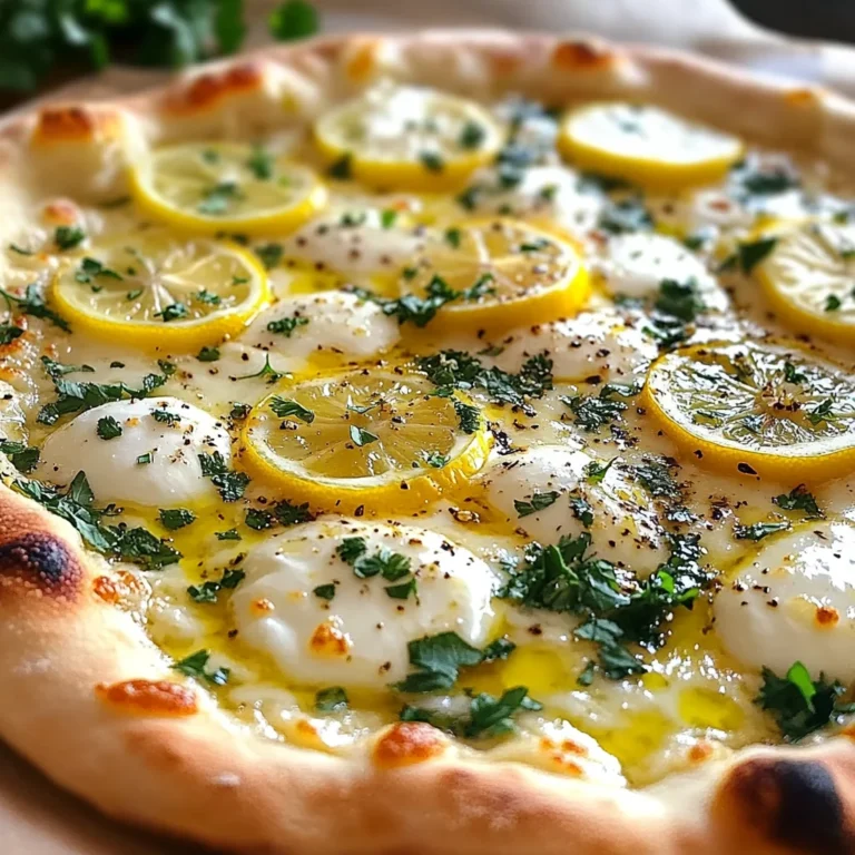 Lemon Pizza with Fresh Herbs