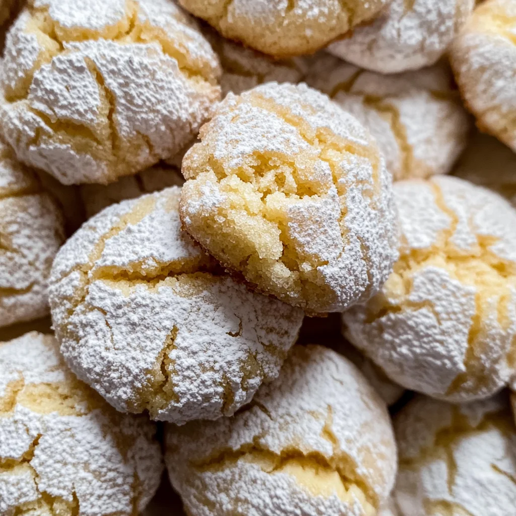 Limoncello Amaretti Cookies