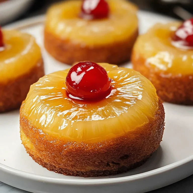Mini Pineapple Upside Down Cakes