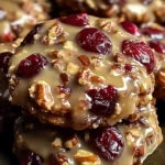 No-Bake Cranberry Pecan Praline Cookies