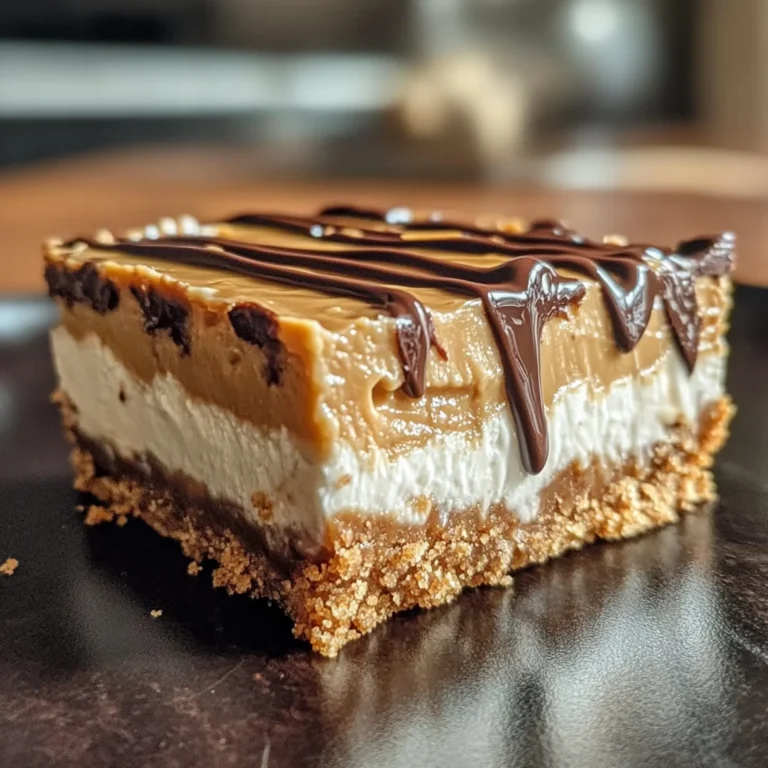 No Bake Peanut Butter Cheesecake Bars