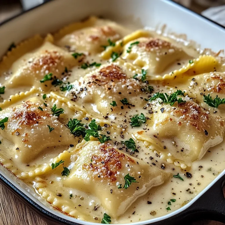 Olive Garden-Inspired Ravioli Carbonara