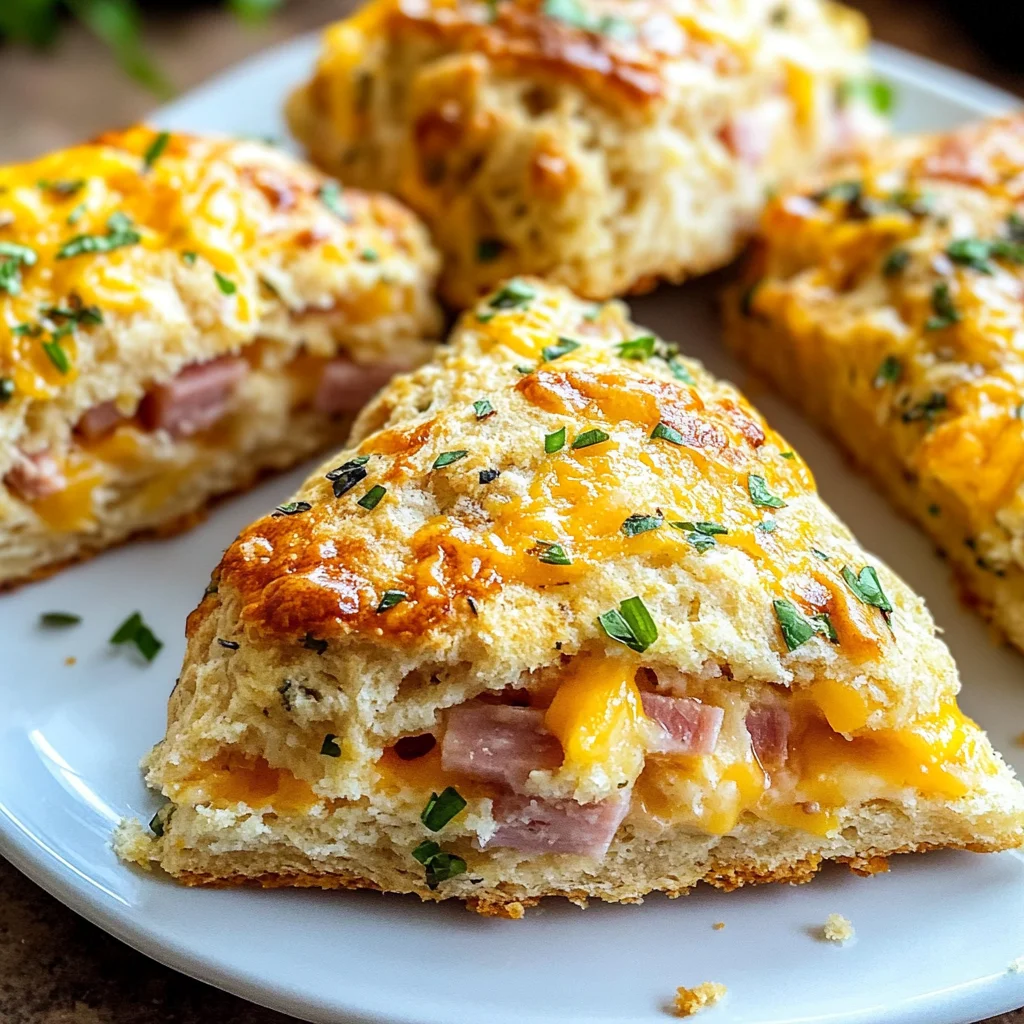 Savory Ham & Cheese Scones