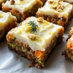 Spiced Ginger Carrot and Zucchini Bars with Lemon Cream Cheese Frosting
