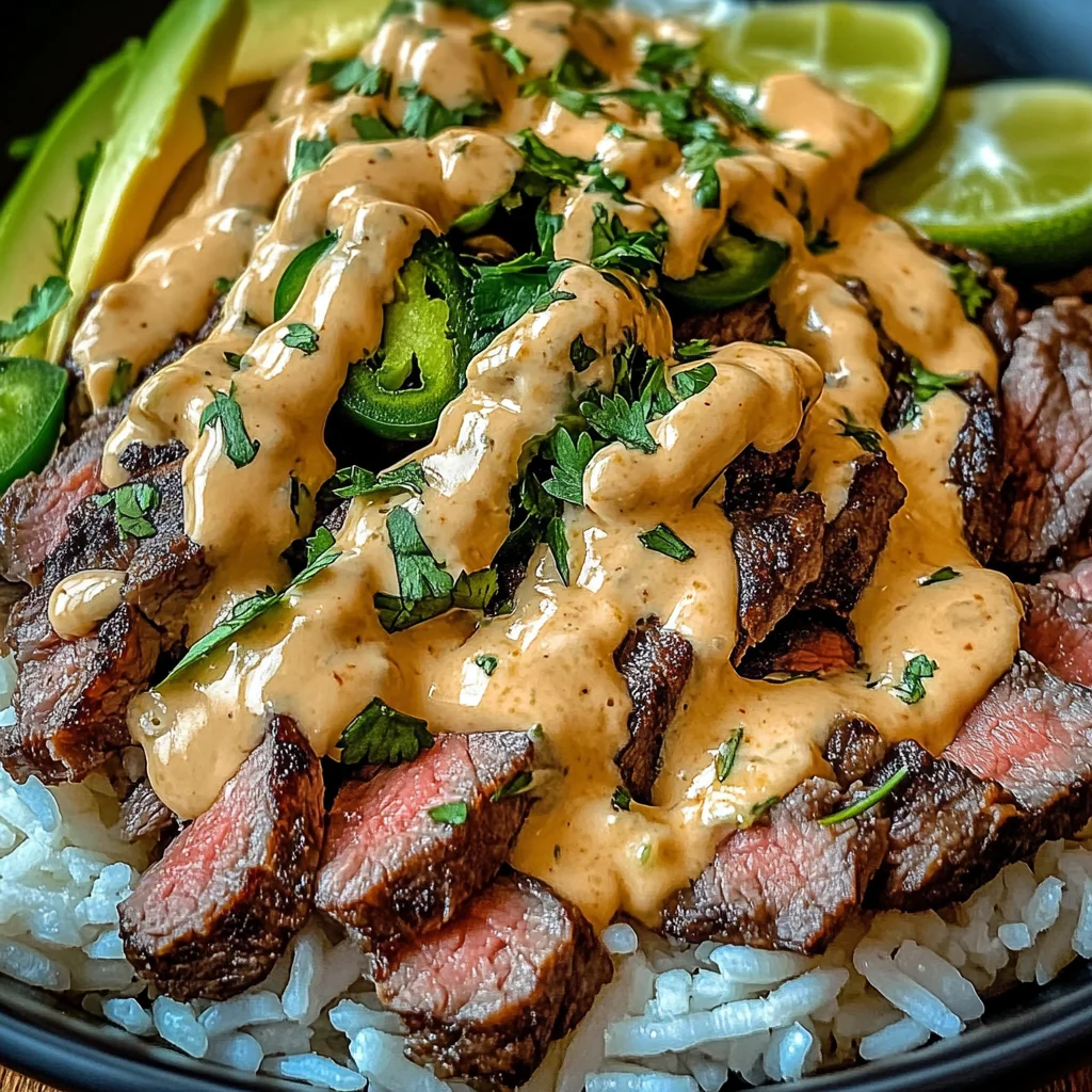 Steak Queso Rice