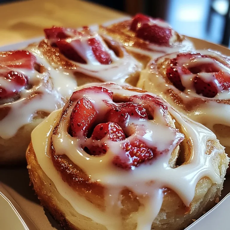 Strawberry Cheesecake Cinnabon Rolls