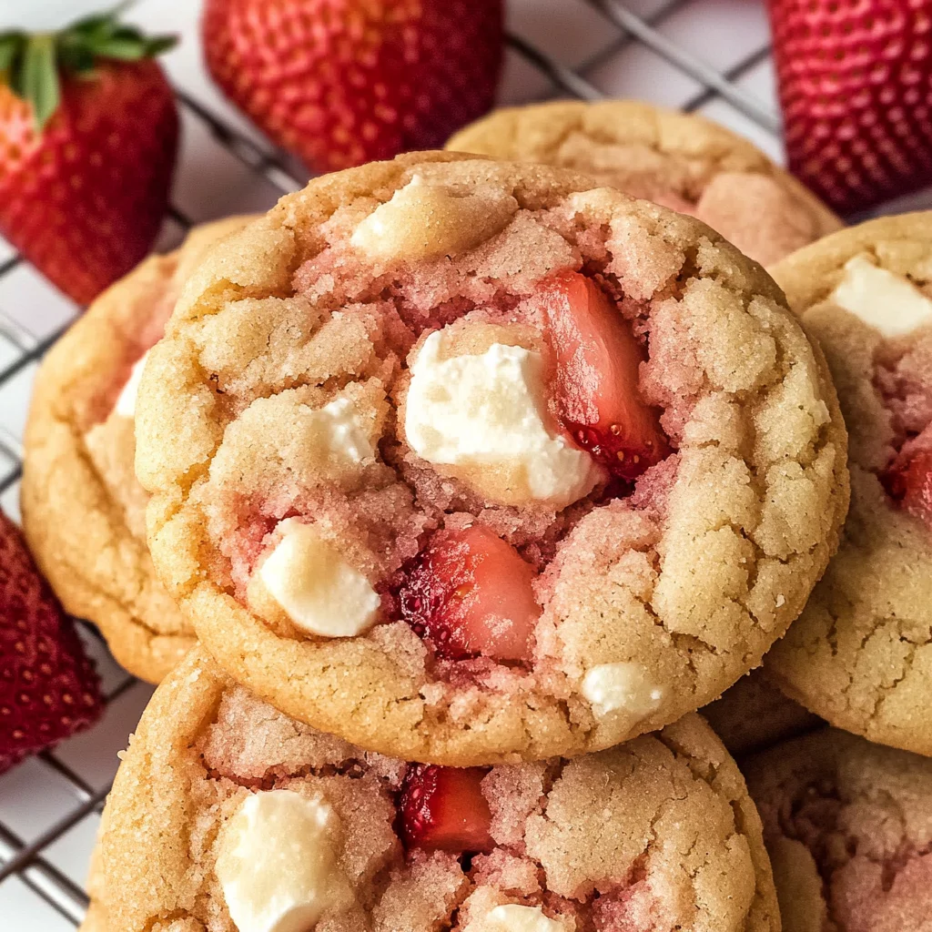 Strawberry Cheesecake Cookies