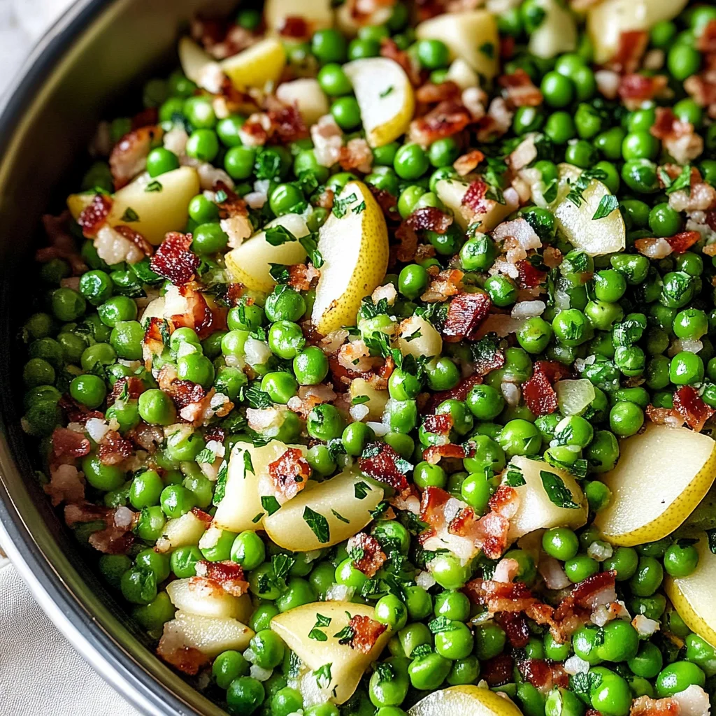 Thanksgiving Peas (with Pear and Pancetta)