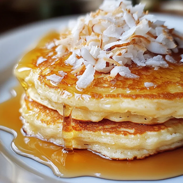 coconut cream pancakes
