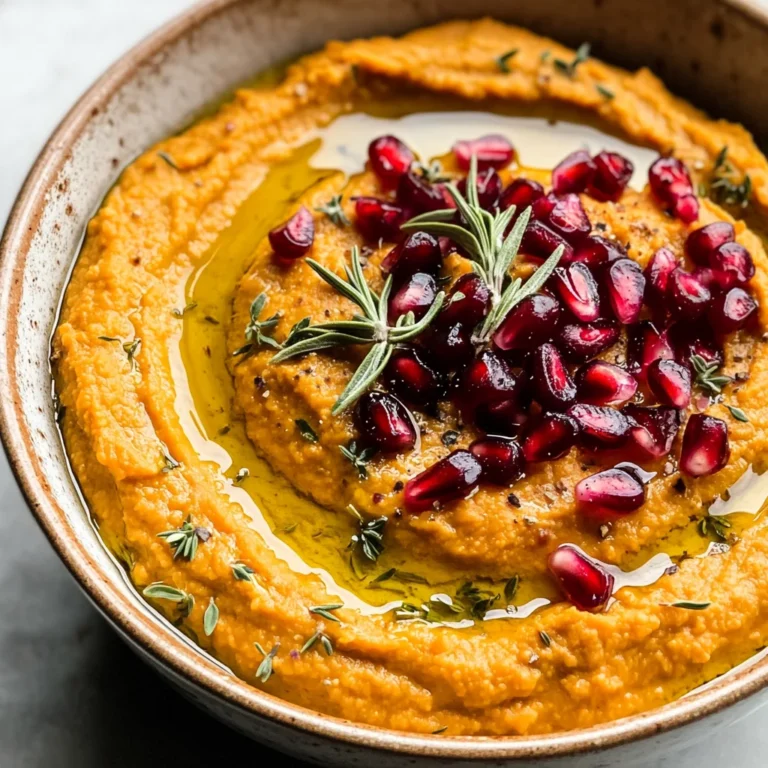 10-Minute Cozy & Creamy Pumpkin Hummus