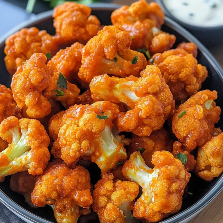 Air Fryer Buffalo Cauliflower Recipe