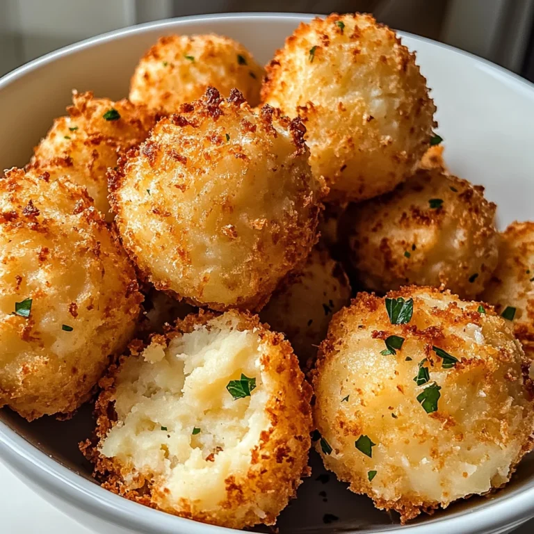Air Fryer Cheesy Mashed Potato Balls