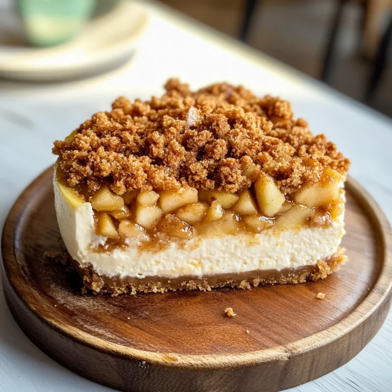 Apple Crumble Cheesecake