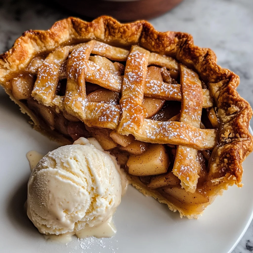 Apple Pie à la Mode (Apple Pie with Ice Cream Recipe)