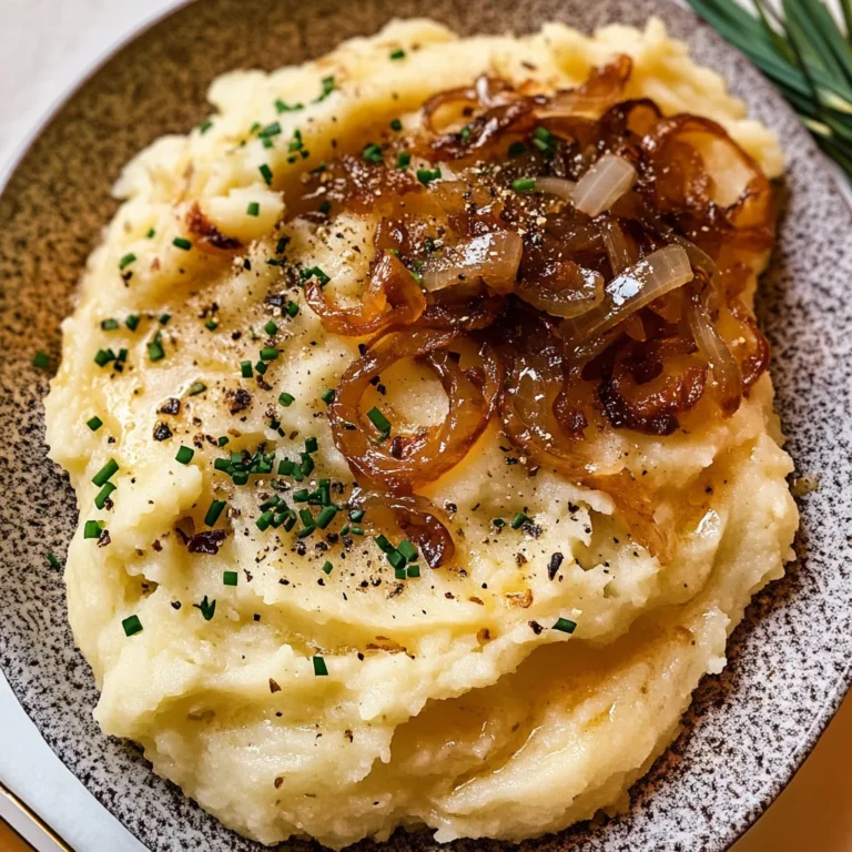 Best Ever Caramelized Onion Mashed Potatoes