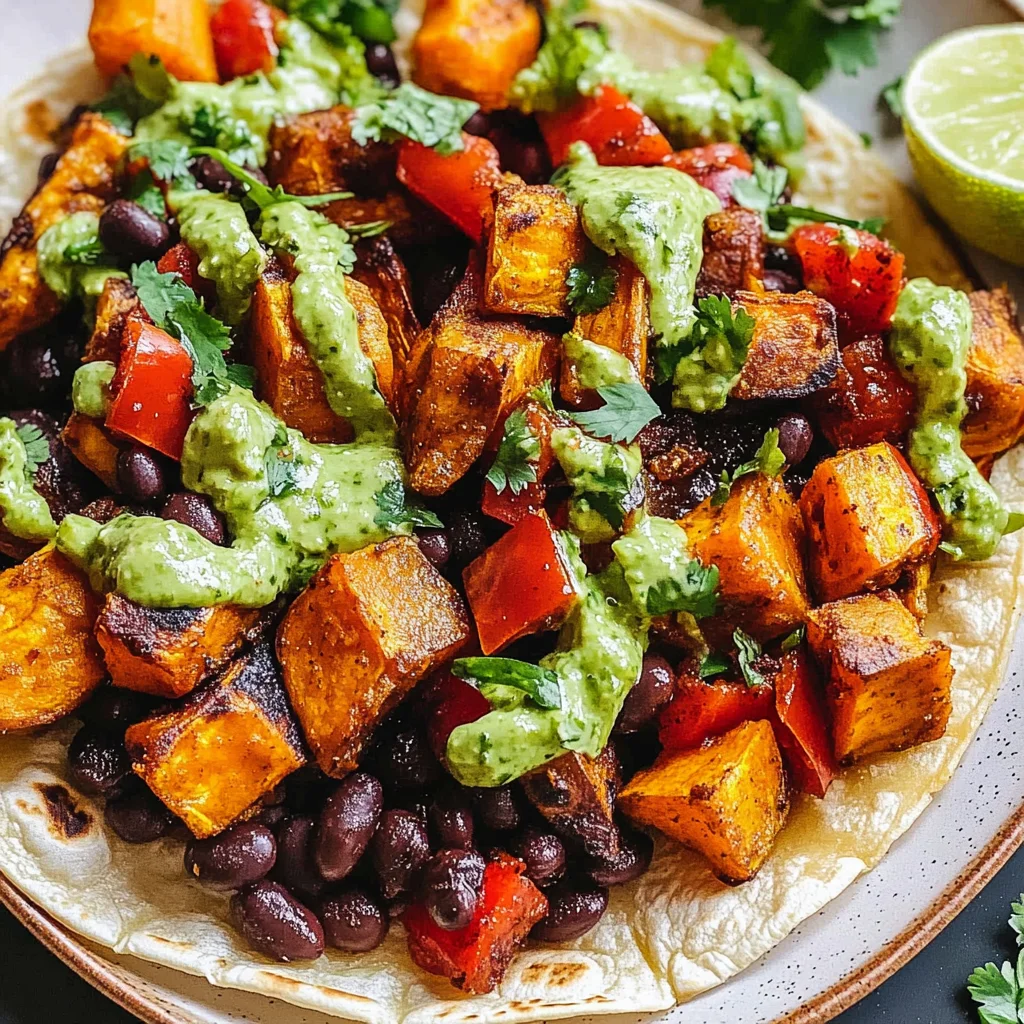 Black Bean Sweet Potato Tacos Recipe