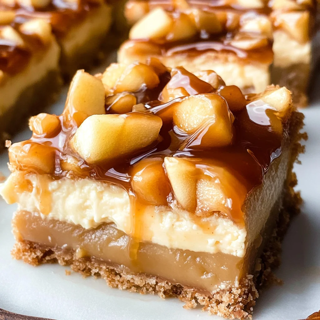 Caramel Apple Cheesecake Bars