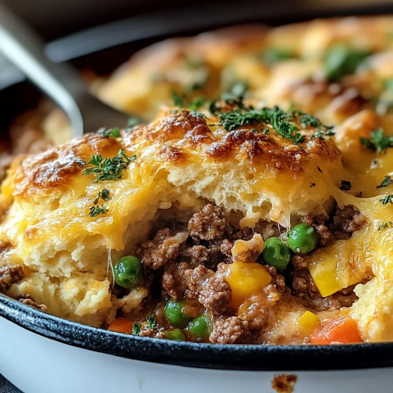 Cheddar Bay Ground Beef Cobbler