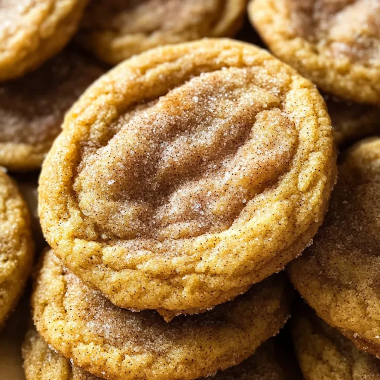 Chewy Pumpkin Snickerdoodle Cookies