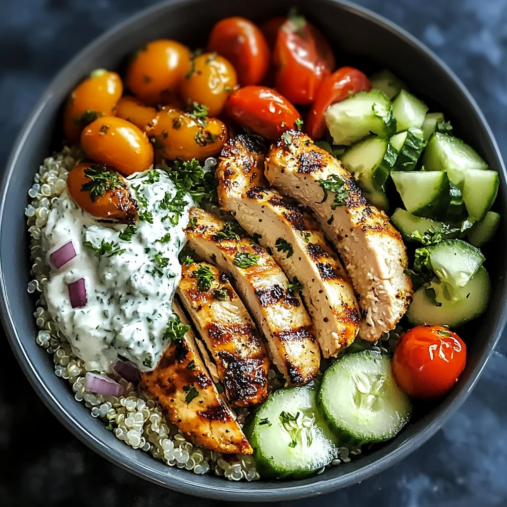 Chicken Tzatziki Bowls