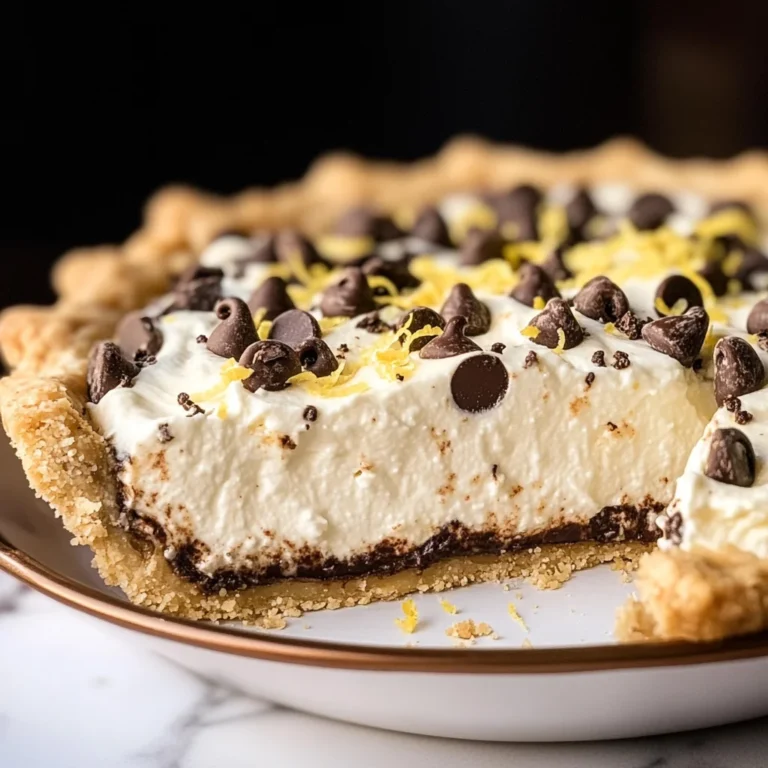 Chocolate Chip Cannoli Pie