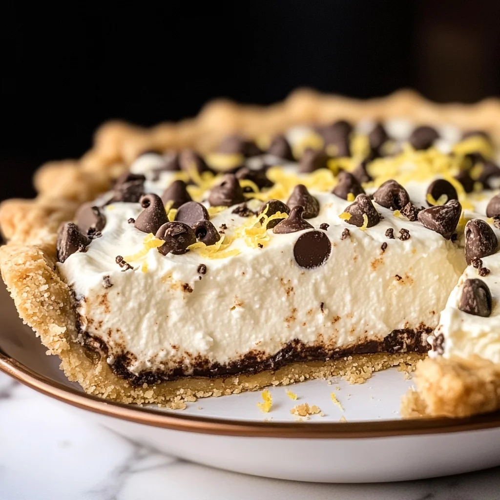 Chocolate Chip Cannoli Pie