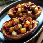 Cranberry Apple Twice-Baked Sweet Potatoes