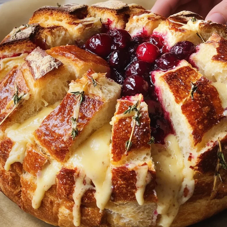 Cranberry Brie Pull-Apart Bread
