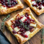 Cranberry Brie Tart with Pancetta & Thyme
