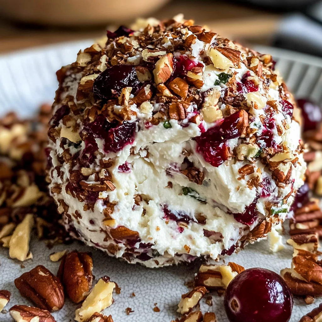 Cranberry Pecan Goat Cheese Ball