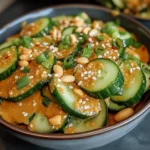 Cucumbers in Spicy Peanut Sauce