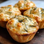 Easy Garlic Rosemary Focaccia Muffins