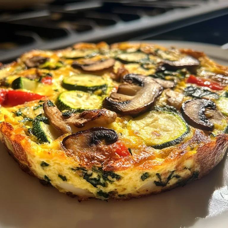 Garden Veggie Frittata: A 150-Calorie Delight