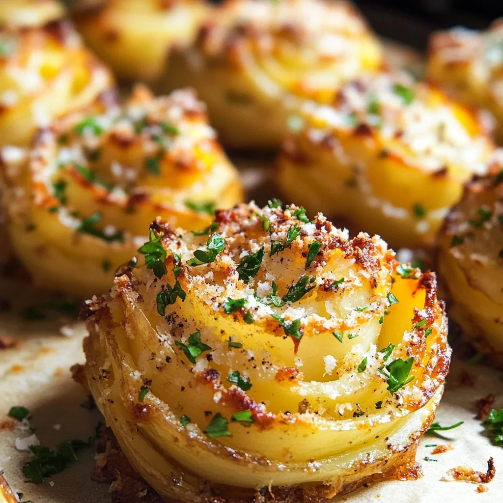 Garlic Parmesan Duchess Potatoes