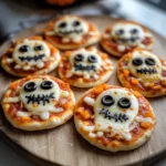 Halloween Mini Pizzas
