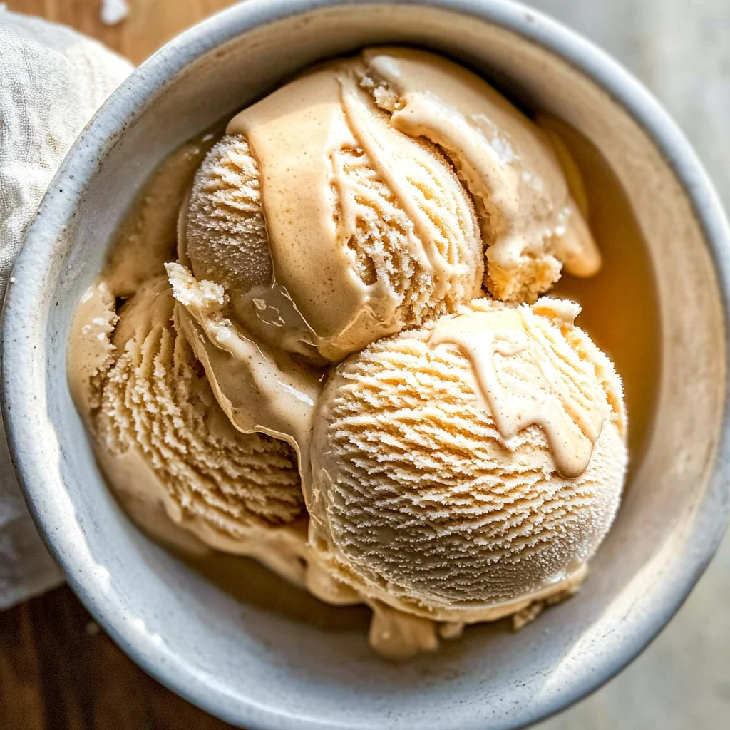 Homemade Maple Ice Cream