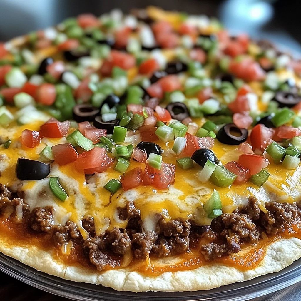 Homemade Mexican Pizza