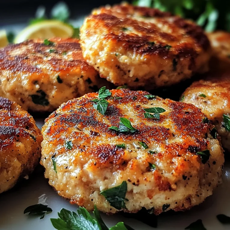 Mediterranean Chicken Patties