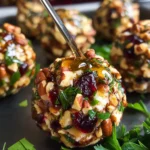 Mini Cranberry Pecan Goat Cheese Balls