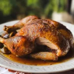 Oven Roasted Crispy Whole Duck & Figgy Orange Glaze