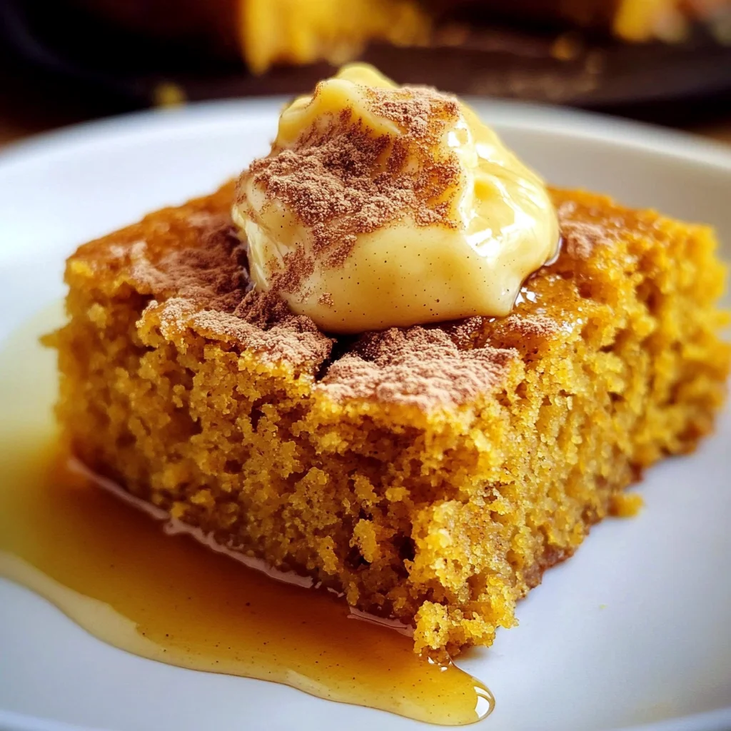 Pumpkin Cornbread with Cinnamon Honey Butter