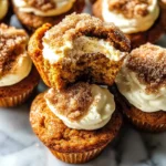 Pumpkin Muffins with Maple Cream Cheese Filling