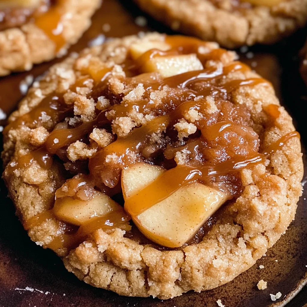 Salted Caramel Apple Pie Cookies