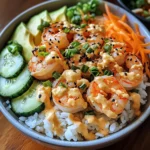 Shrimp Rice Bowls with Spicy Mayo