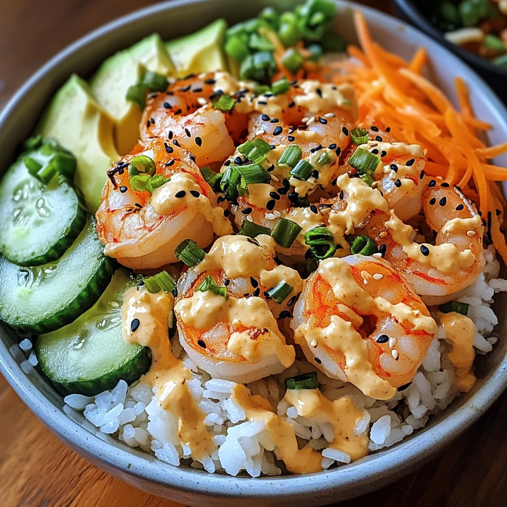 Shrimp Rice Bowls with Spicy Mayo