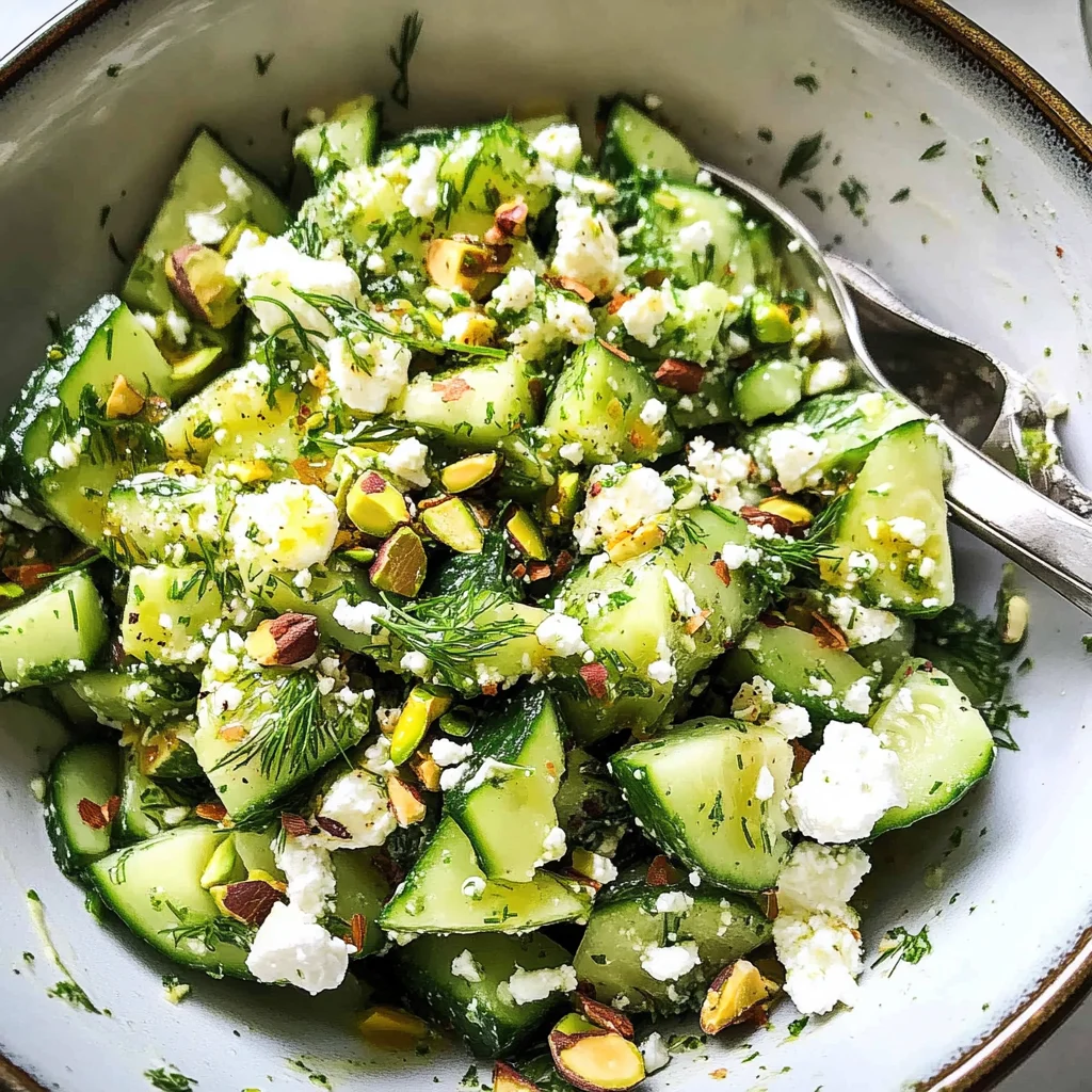 Smashed Cucumber Salad - With Feta and Dill