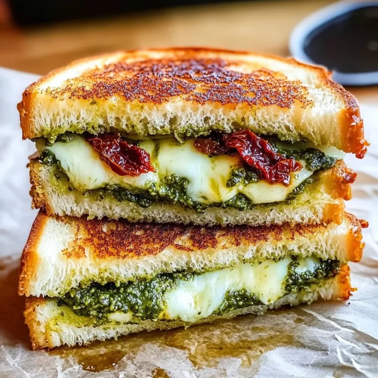 Sourdough Pesto Grilled Cheese