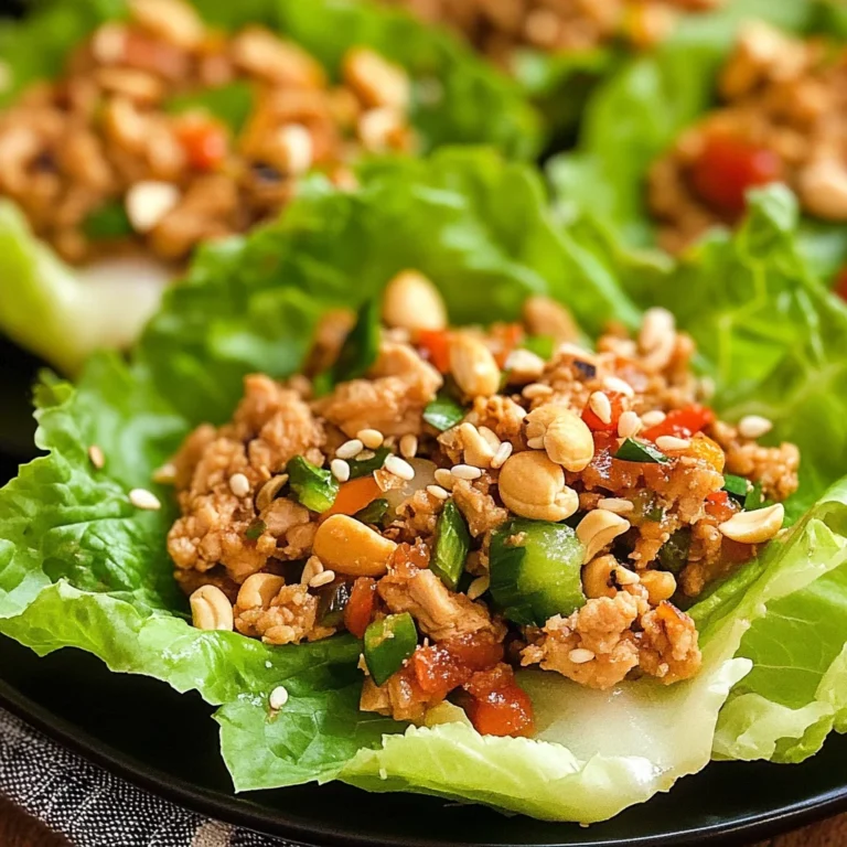 Thai Chicken Lettuce Wraps