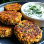 Ultimate Mediterranean Lemon Chickpea Patties with Yogurt Sauce