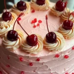 Vintage Maraschino Cherry Cake